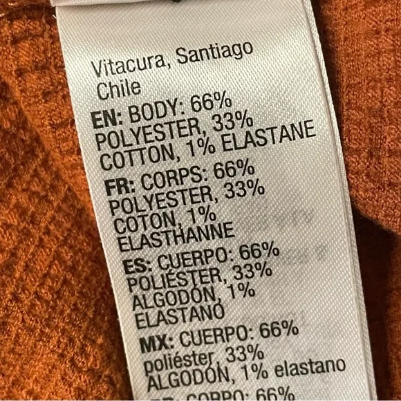 Roxy Terracotta Orange Midi Dress ruffle sleeve v neck sz M PTP 17” - Picture 4 of 5